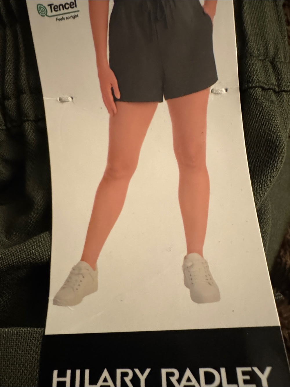 Hilary Radley Olive Green Athletic Drawstring Shorts